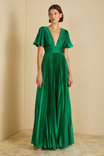 Load image into Gallery viewer, Jupiter Pleated Sleeve Gown