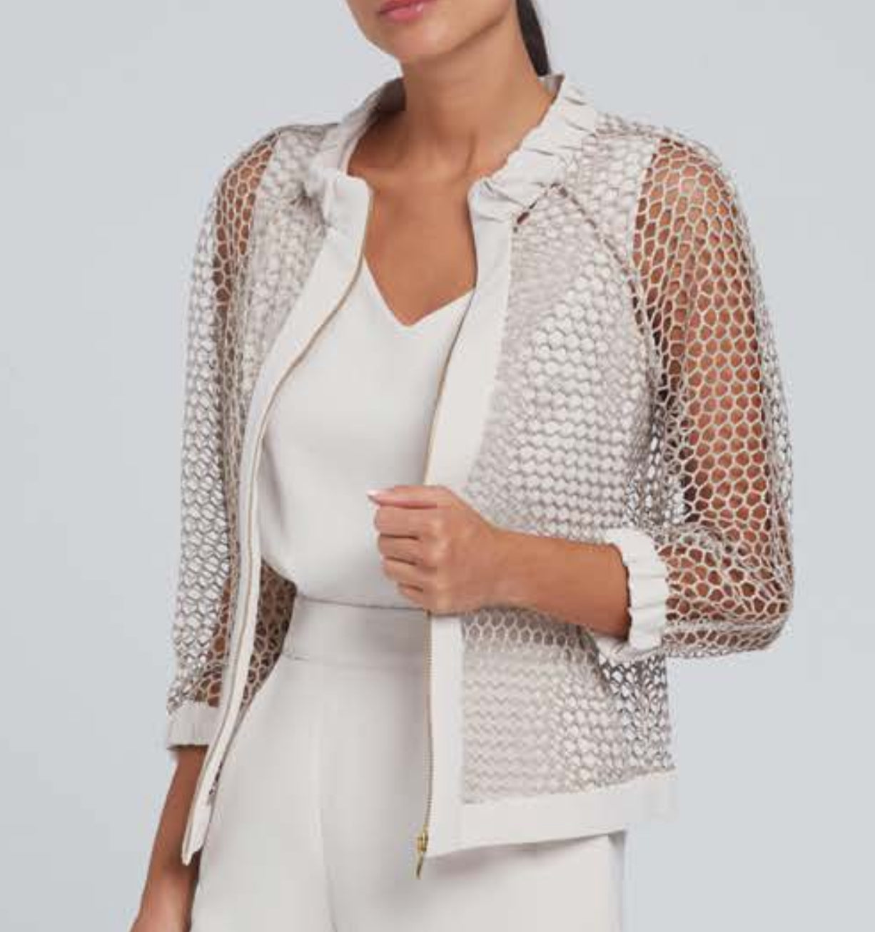 Mesh Metallic Jacket