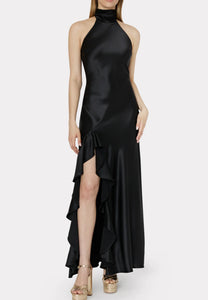 Roux Hammered Satin Gown