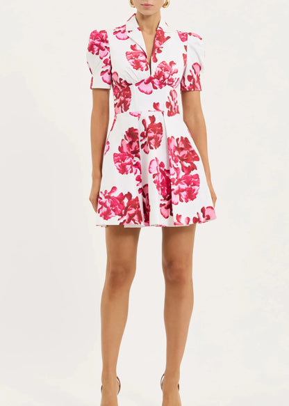 Damask Rose Mini Dress