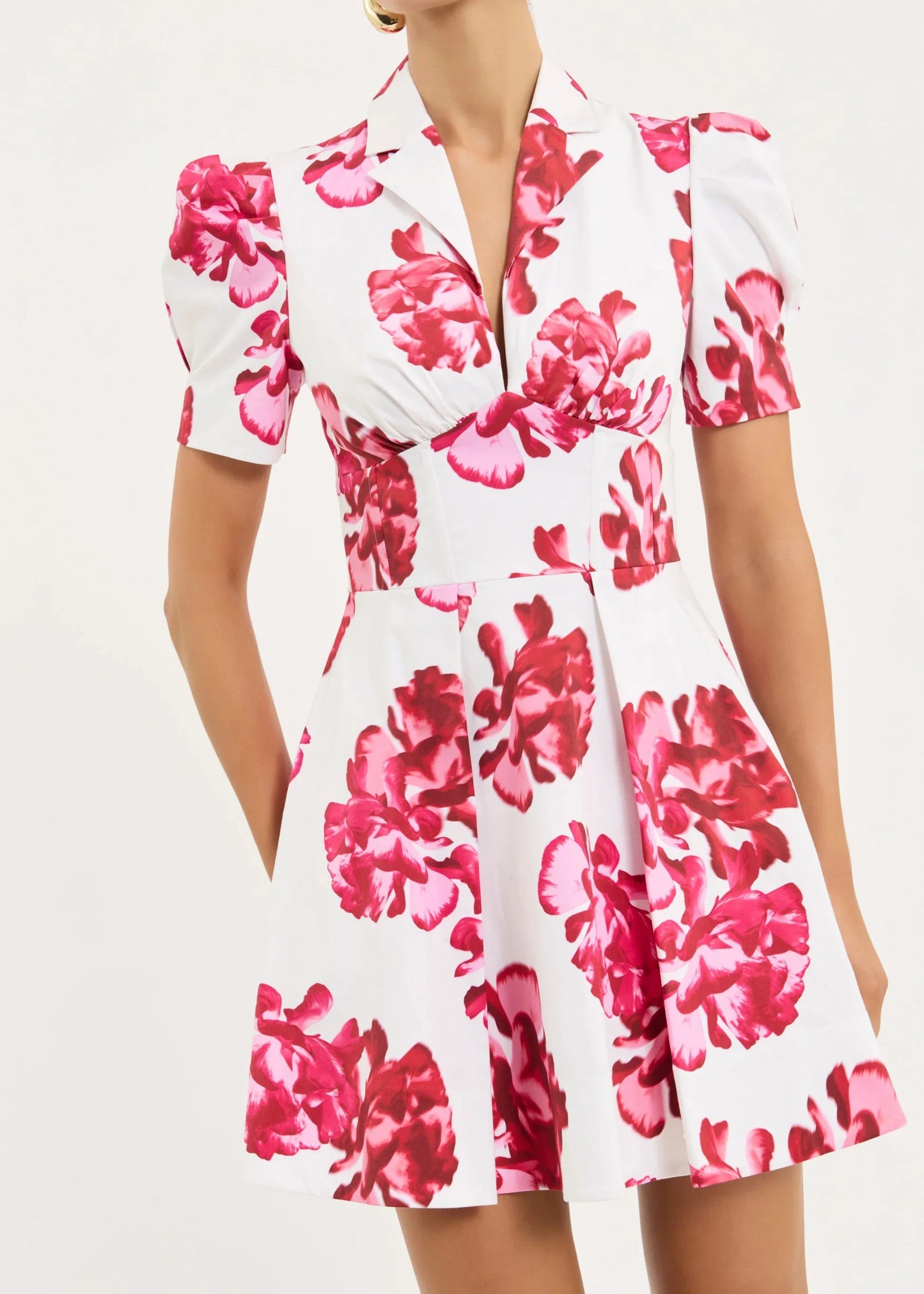Damask Rose Mini Dress