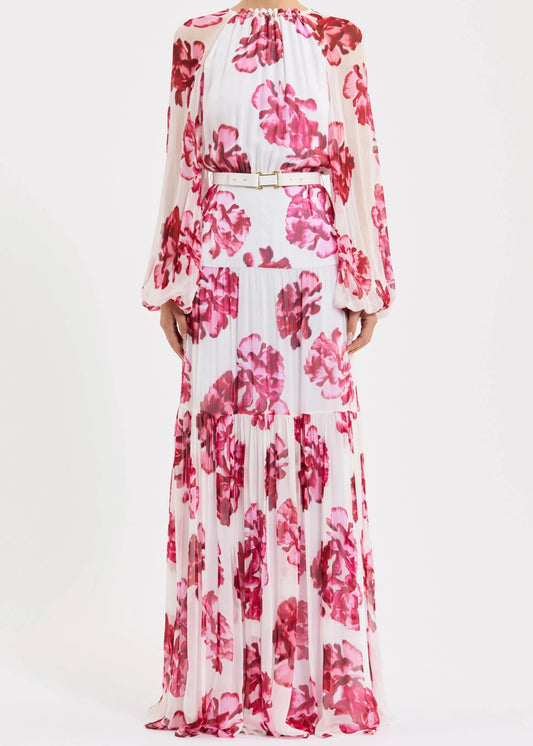 Damask Rose Maxi Dress
