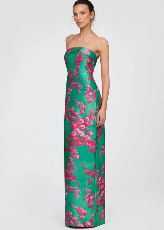 Cleo Strapless Column Gown