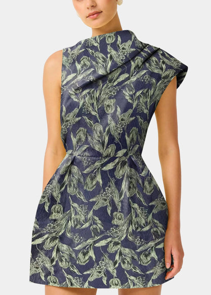 Luella Asymmetric Mini Dress
