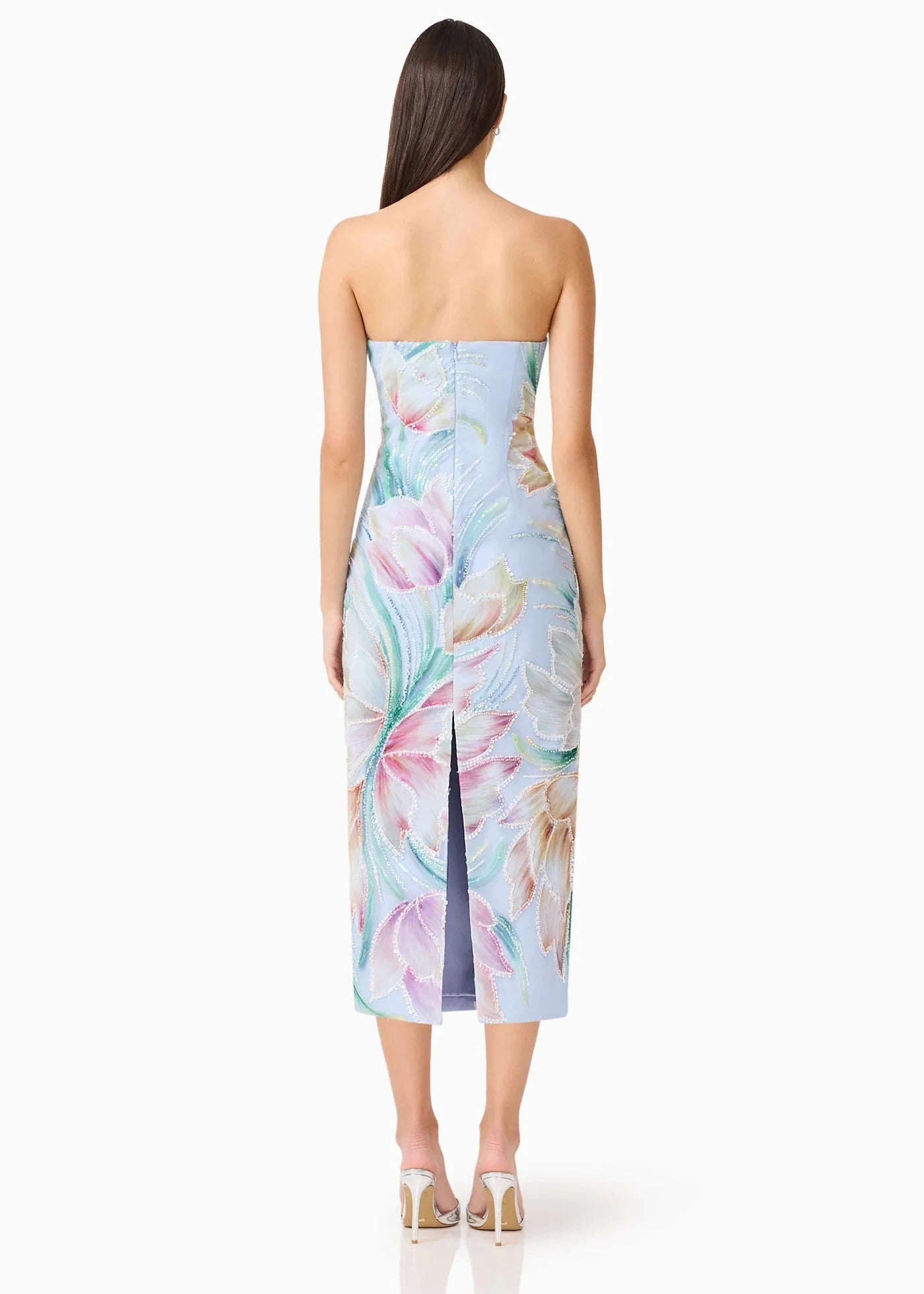 Priselle Strapless Midi Dress