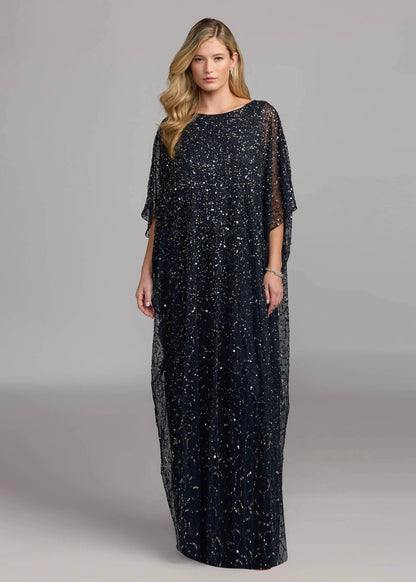 Sequin Embellished Kaftan Gown