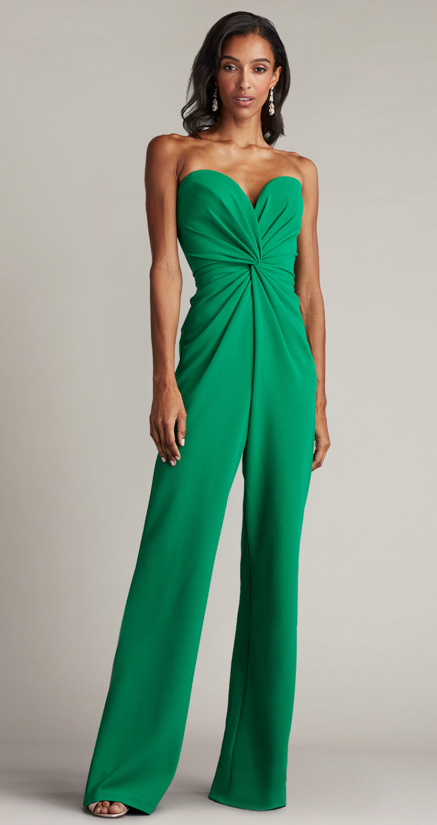 Strapless Twist Front Jumpsuit