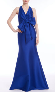 Halter Bow Front Gown