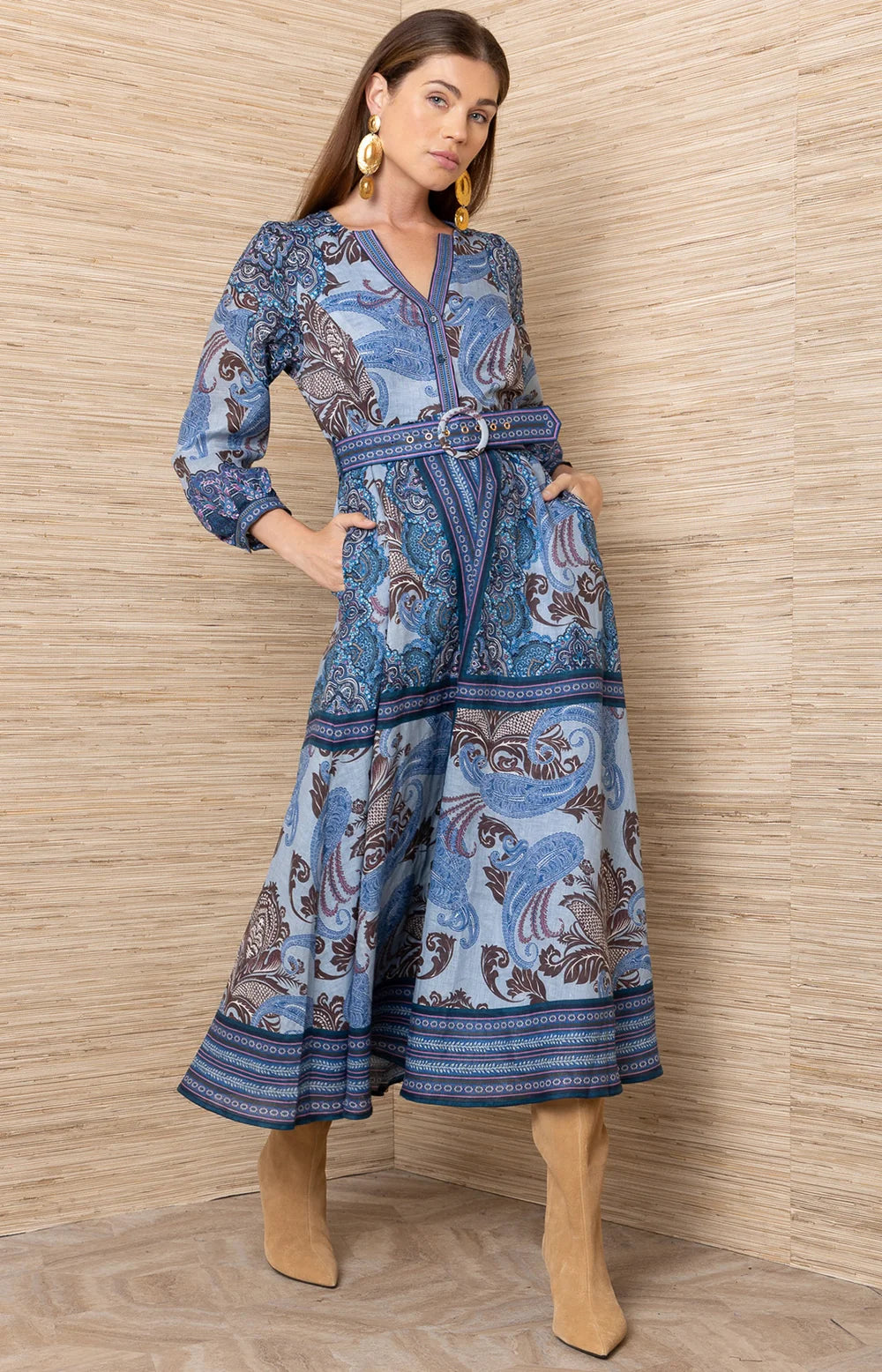Hestia Linen Long Dress