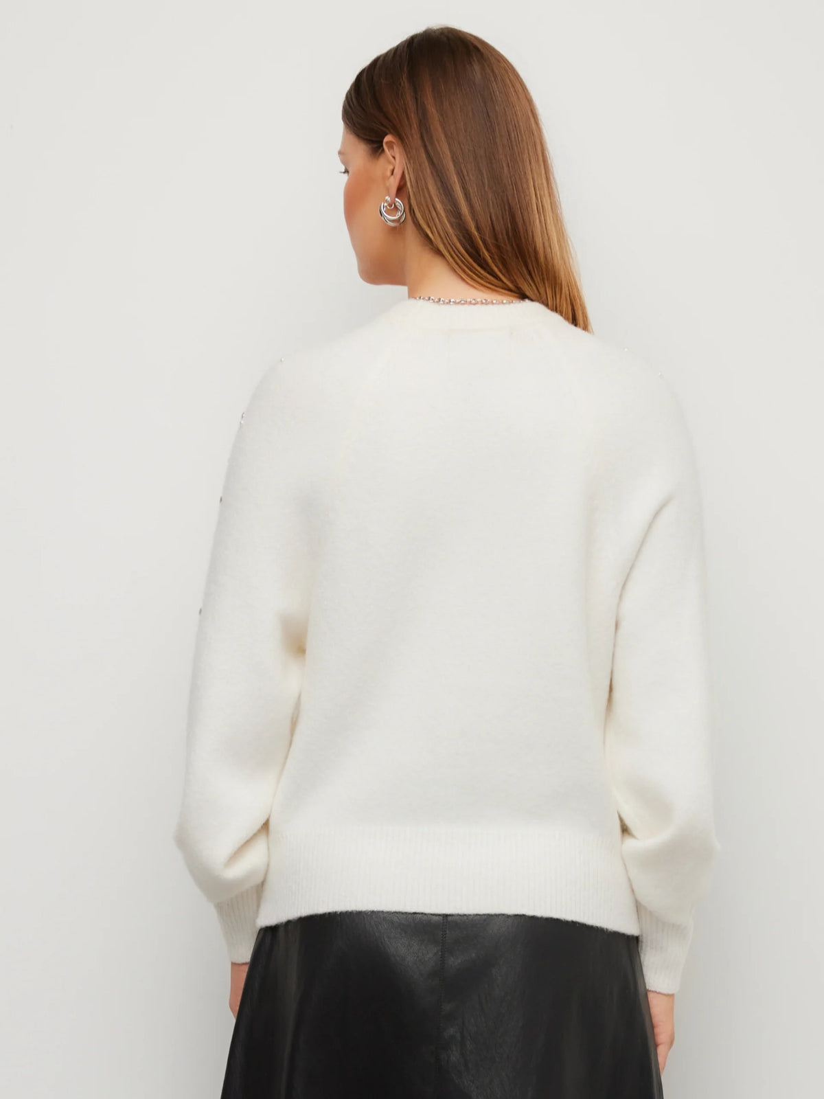 Kristell Pearl and Gem Embellished Sweater