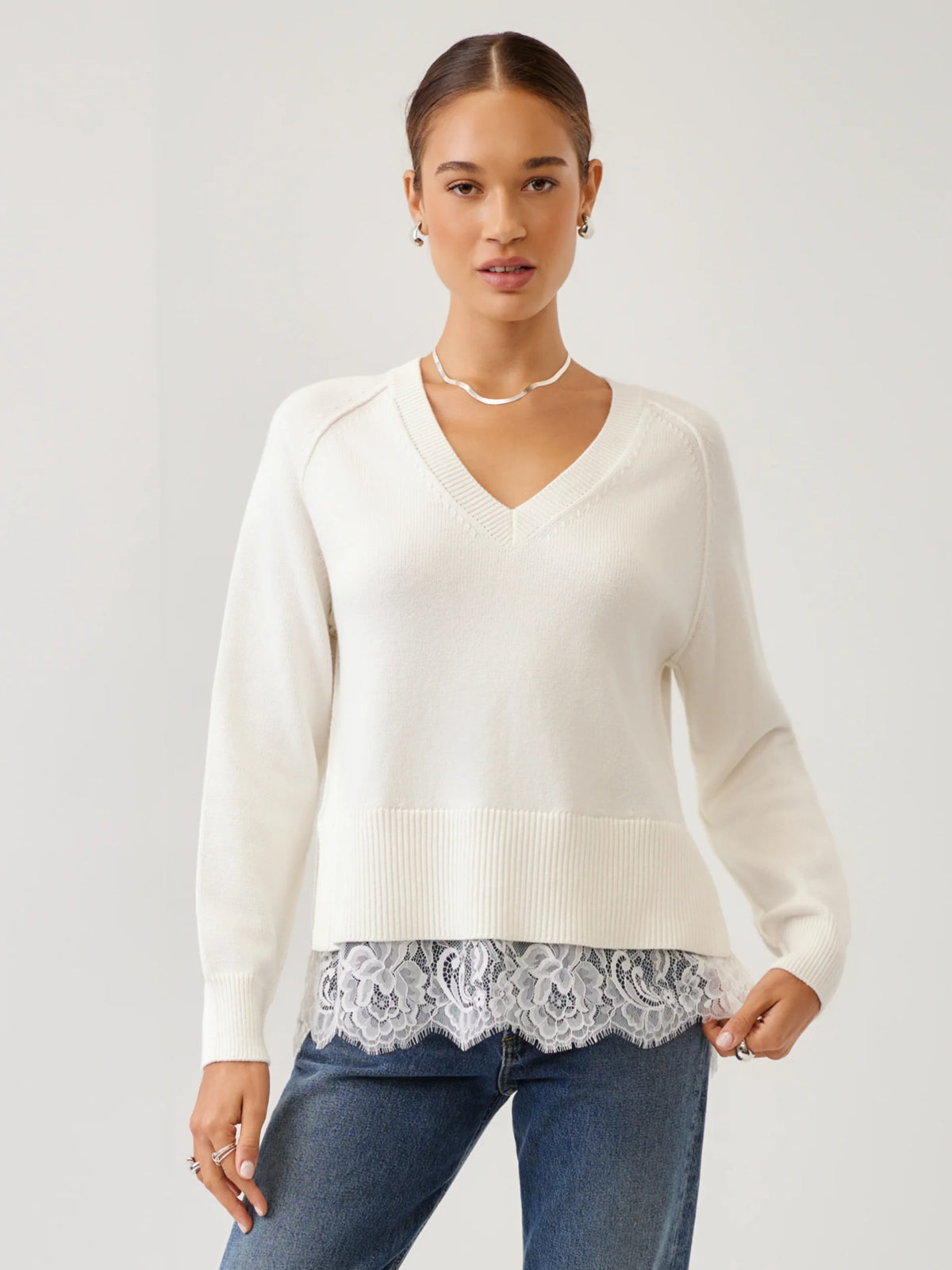 Camila Lace Layered Sweater