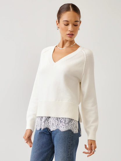 Camila Lace Layered Sweater