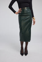 Load image into Gallery viewer, Kiva Vegan Leather Midi Skirt