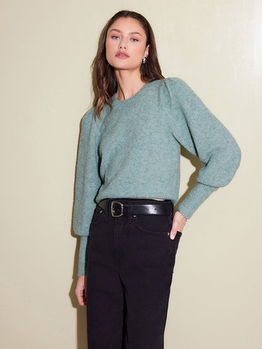 Lia Shirred Sleeve Sweater