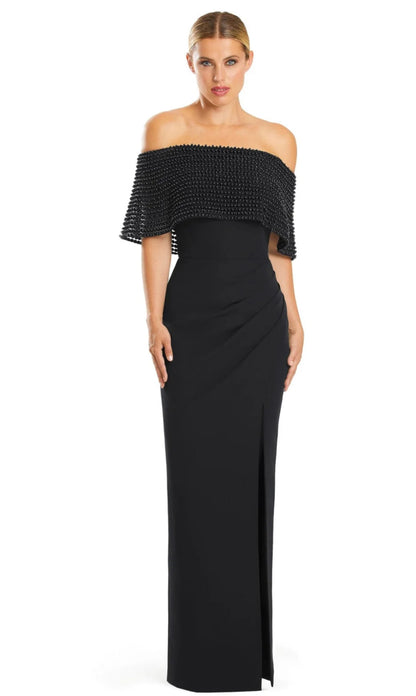 Beaded Off the Shoulder Gown