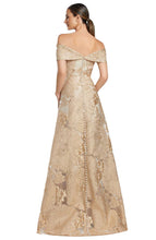 Load image into Gallery viewer, Off the Shoulder Floral Detailed Gown