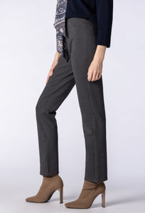 Cotton Blend Slim Leg Pants