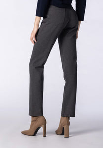 Cotton Blend Slim Leg Pants