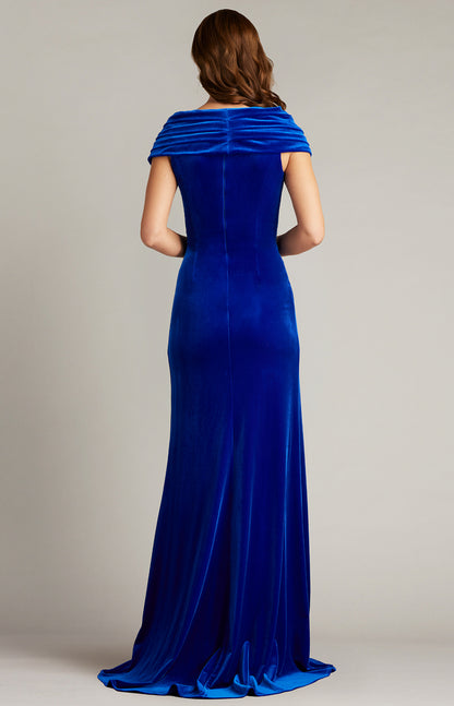 Alvarez Velvet Waterfall Drape Gown