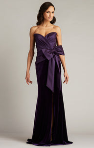 Nimue Strapless Draped Bow Gown