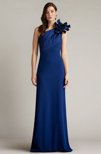 Korra One Shoulder Contrast Gown