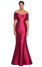 Load image into Gallery viewer, Off the Shoulder Gown with Silver Detail