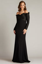 Load image into Gallery viewer, Long Sleeve Taffeta Gown