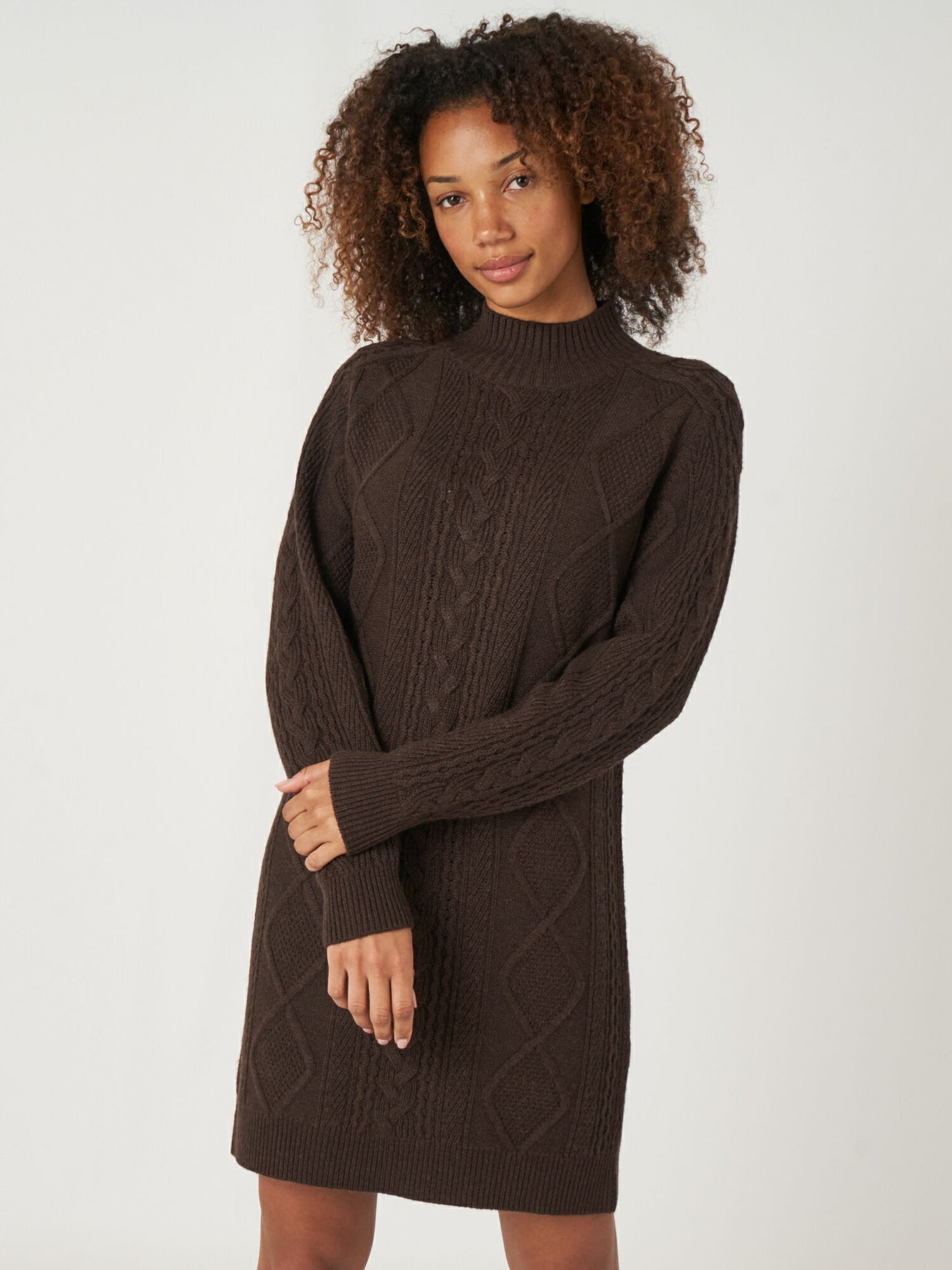 Merino Wool Cable Knit Dress