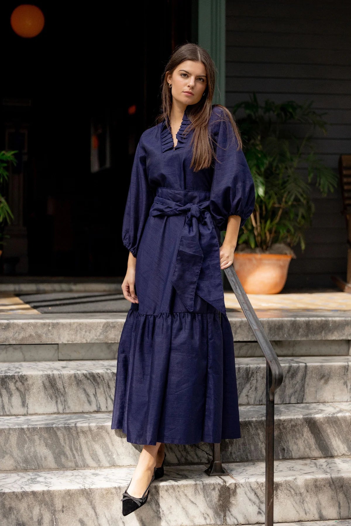 Flounce maxi dress on sale