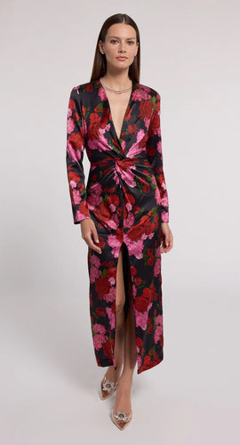 Silvanna Floral Satin Dress