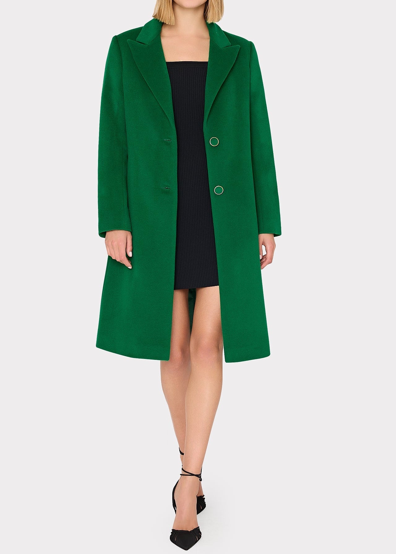 Single Breasted Wool Coat