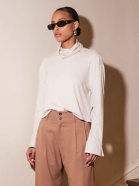 Blake Cropped Turtleneck
