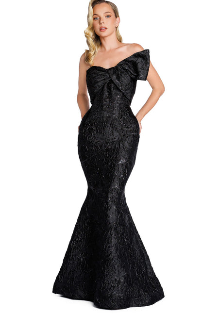 Strapless Bow Front Gown