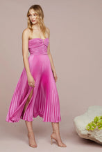 Load image into Gallery viewer, Harden Pleated Strapless Midi Dress