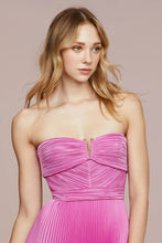 Load image into Gallery viewer, Harden Pleated Strapless Midi Dress