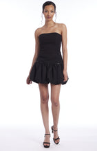 Load image into Gallery viewer, Delaney Strapless Bubble Hem Mini Dress