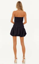 Load image into Gallery viewer, Delaney Strapless Bubble Hem Mini Dress