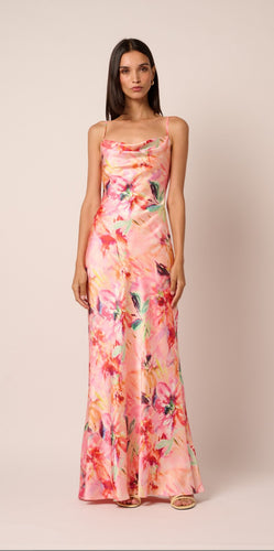 Adeline Sateen Long Dress