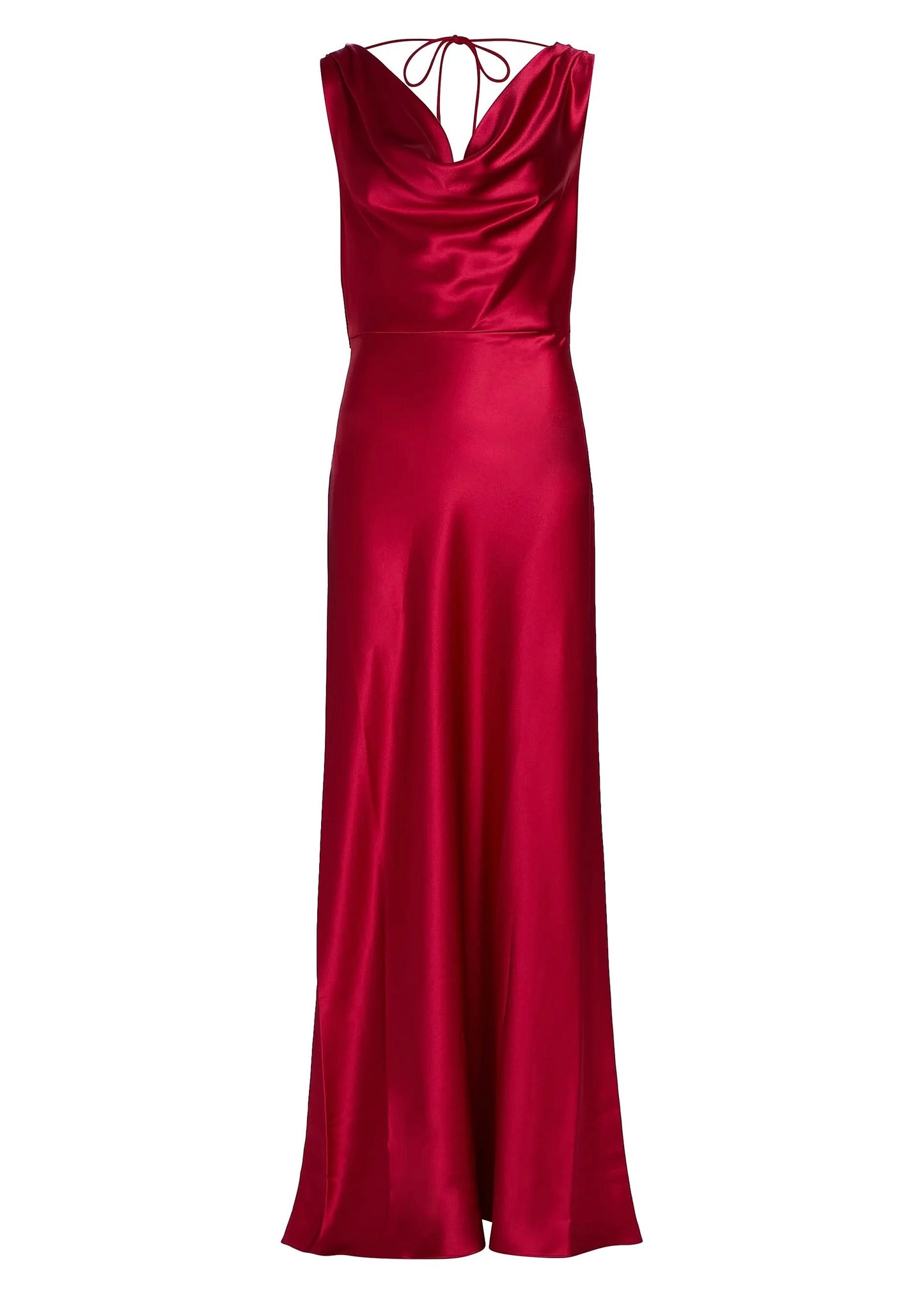 Elsa Satin Cowl Neck Gown