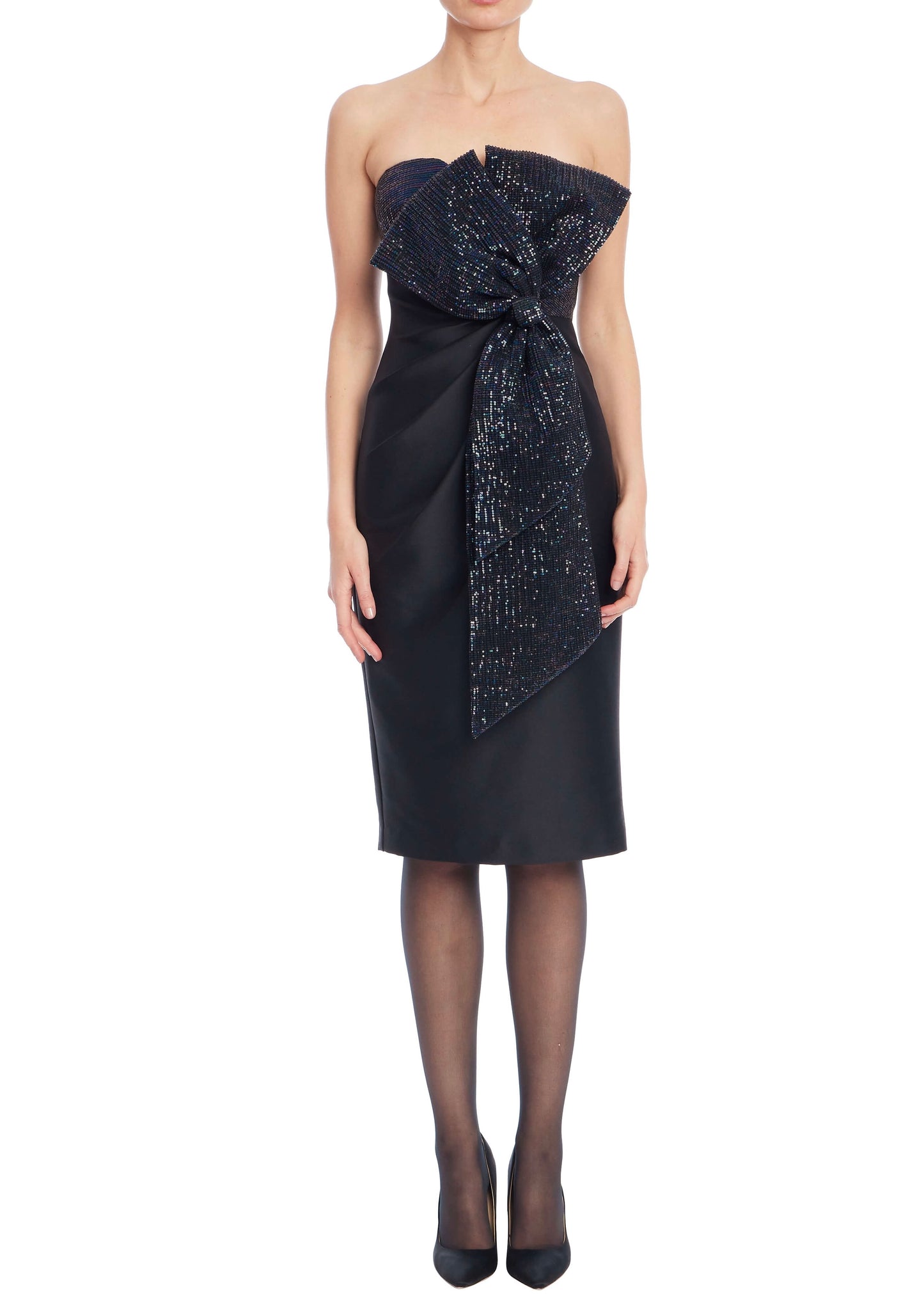 Bow Sash Combination Dress