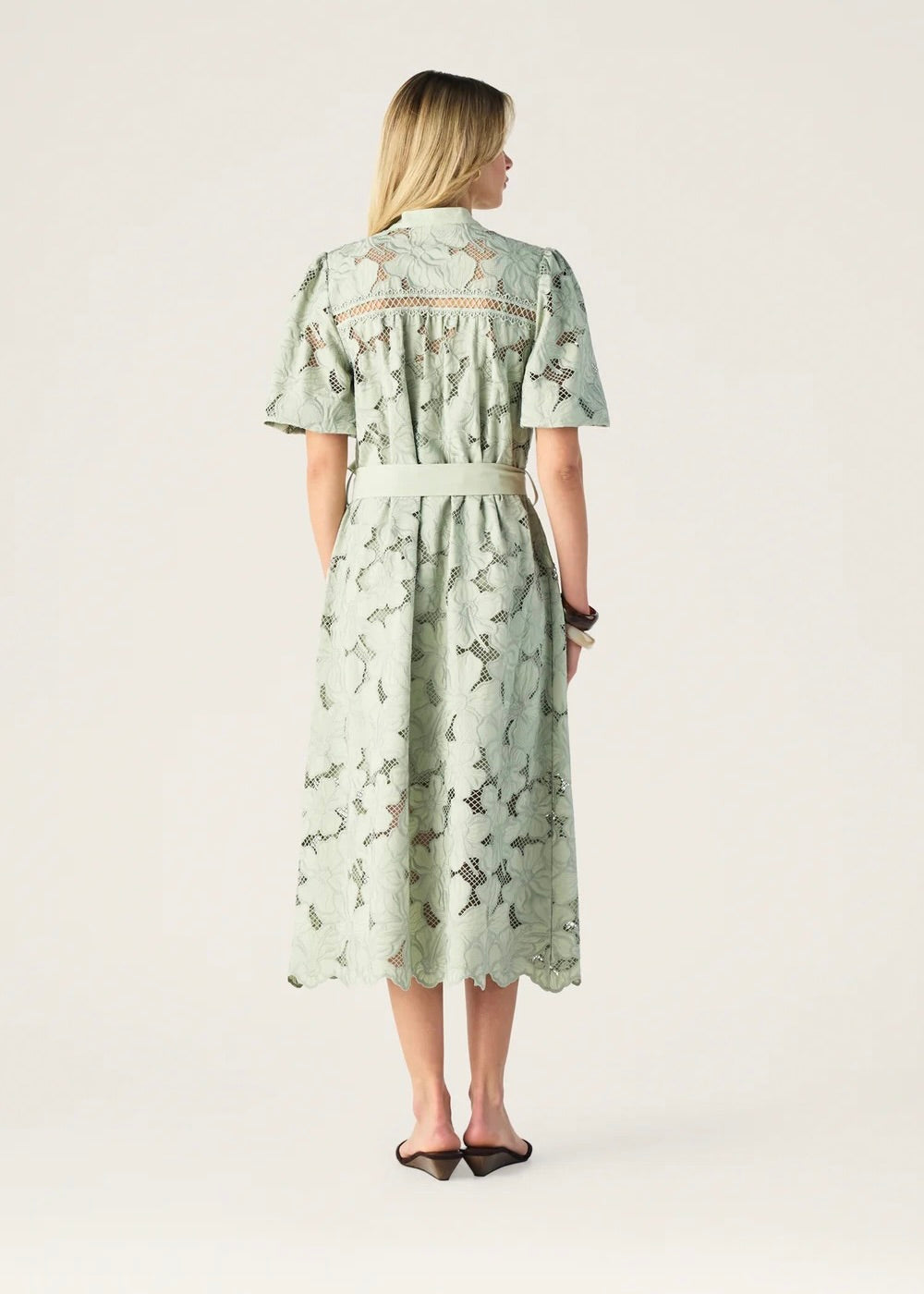 Whisper Embroidery Shirt Dress