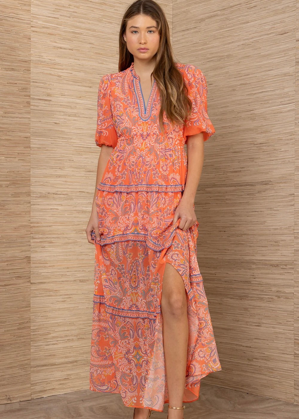 Buttercup Chiffon Maxi Dress