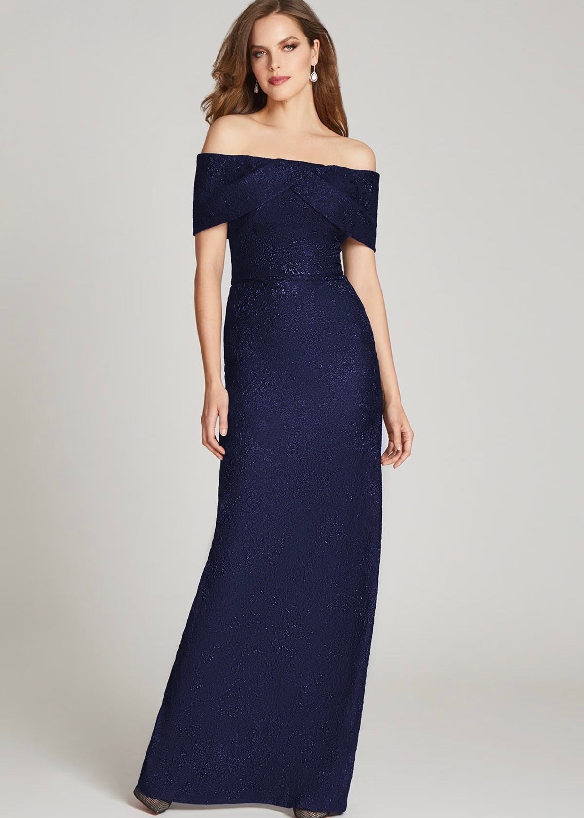 Jacquard Portrait Gown
