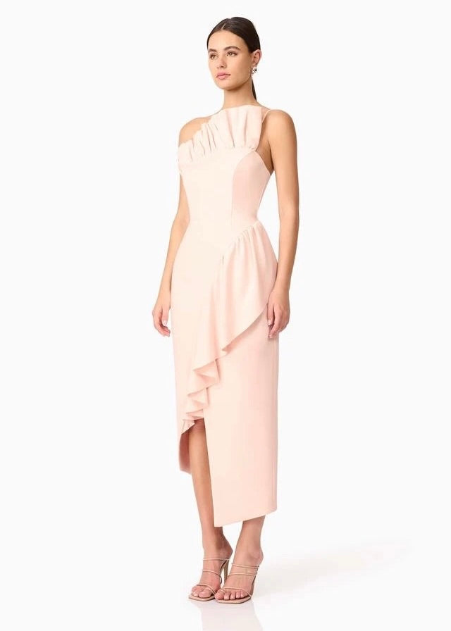 Ava Asymmetrical Midi Dress