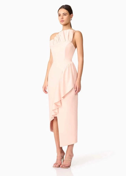 Ava Asymmetrical Midi Dress