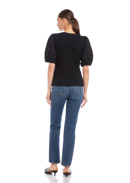 Terryn Contrast Top