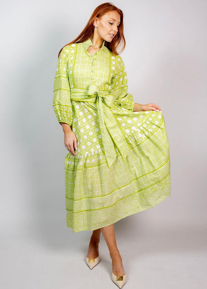 Flounce Midi Dress