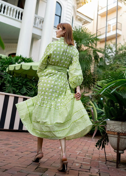 Flounce Midi Dress