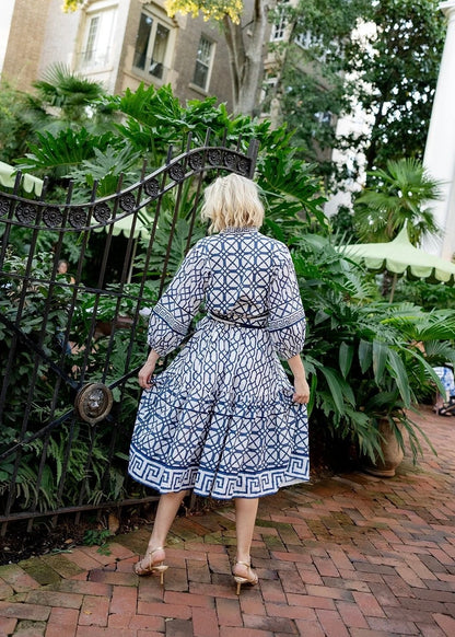 Flounce Midi Dress