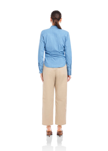 Norlyn Side Shirred Shirt